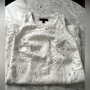 Banana Republic white cutout dress